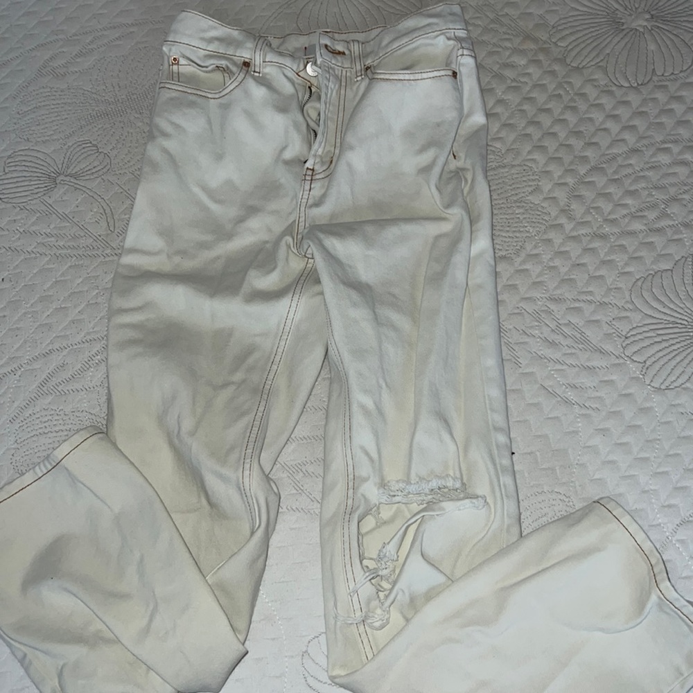 white BDG cowboy jeans